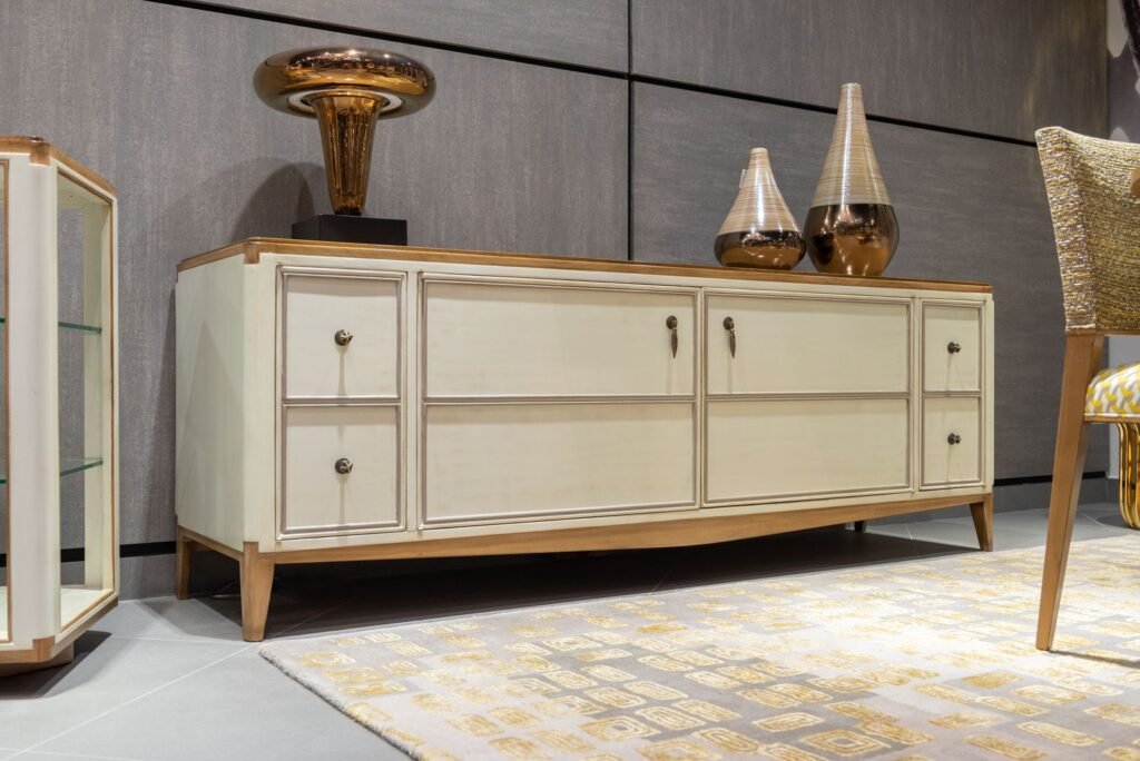 Wooden sideboard with drawers (illustrative stock image)